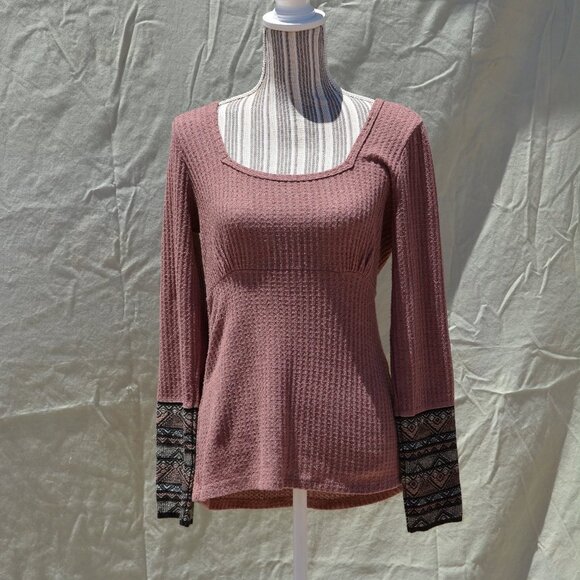 Flattering Square Neck Thermal Top - Picture 1 of 8